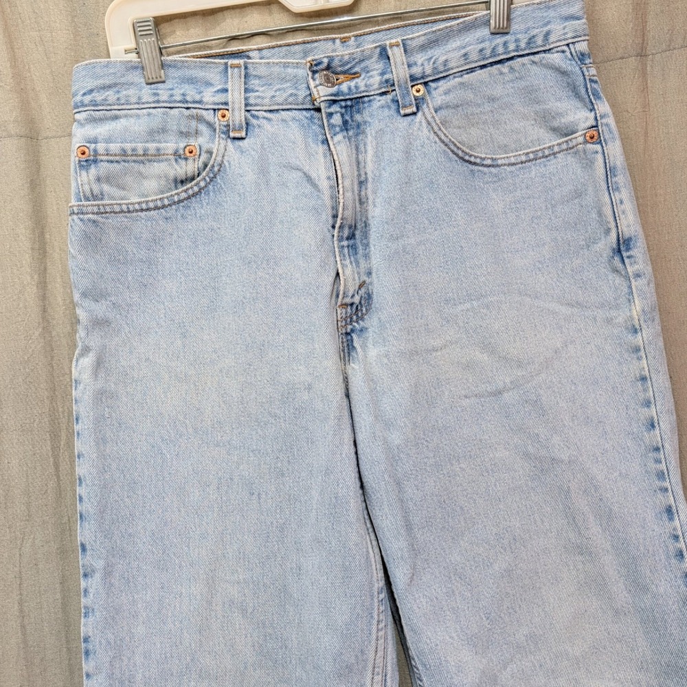 Levis 550 Relaxed Fit Light Wash Denim Jeans Mens 34x34 00550-4834 Light Blue